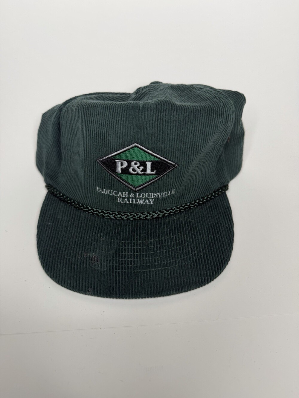 Paducah And Louisville Hat SnapBack Corduroy Vintage